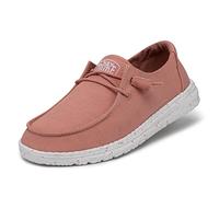 Hey Dude Wendy Slub Canvas MOC Toe Shoes, Terracotta, 42 EU