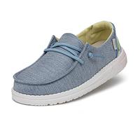 Hey Dude Wendy Youth MOC Toe Shoes pour Fille, Denim Scintillant, 34 EU