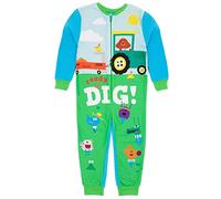 Hey Duggee Combinaison Bleue Boys | Vêtements d'intérieur en Polaire Tout-en-Un | Enfants Pyjama PJs Sleepsuit Nightwear | Marchandise Cadeau Confortable