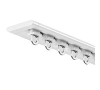 Hey Duty Rail de séparation de pièce avec crochets pour la maison, le bureau et la salle de bain Blanc 2,1 m