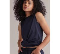 Hey Honey Haut 'Cropped' bleu foncé, Taille M