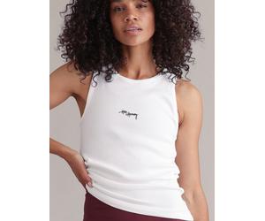 Hey Honey Haut 'Rib Tank' blanc, Taille L