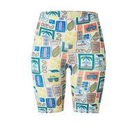 Hey Honey Pantalon de sport 'Paradiso' bleu / jaune / orange foncé / blanc cassé, Taille XS