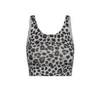 Hey Honey - Women's Bustier Leo - Brassière - XS - black / grey