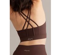Hey Honey Soutien-gorge de sport 'Criss Cross' marron, Taille L