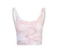 Hey Honey Soutien-gorge de sport gris / violet pastel / rose / blanc, Taille XS