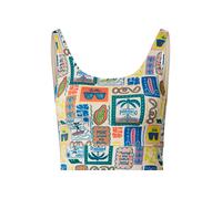 Hey Honey Soutien-gorge de sport 'Paradiso' bleu / jaune citron / vert gazon / blanc, Taille XL