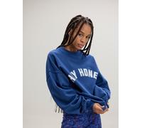 Hey Honey Sweat-shirt 'Logo' bleu roi, Taille M