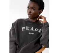 Hey Honey Sweat-shirt 'Sweater Cotton' gris foncé, Taille L