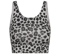 Hey Honey - Women's Bustier Leo - Brassière - XL - black / grey