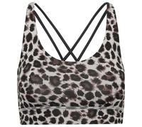 Hey Honey - Women's Criss-Cross Bra Leo - Brassière - XL - grey / multicolor