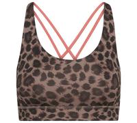 Hey Honey - Women's Criss-Cross Bra Leo - Brassière - XS - black / brown