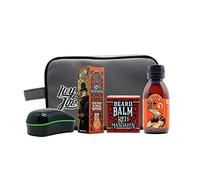 HEY JOE! - Kit de Survie du Barbu Deluxe No. 2 | Trousse À Barbe Pour Hommes - Baume, Huile, Shampoing, Brosse Et Trousse De Toilette Pour Une Barbe En Santé