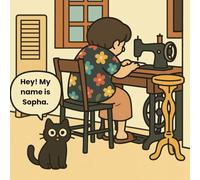 Hey! My name is Sopha: A Cozy Cat Coloring Book Featuring Sopha, Mama, and Friends