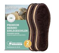 Hey Nature 2 paires semelles chaussures confort en laine mérinos, semelles chauffantes naturelles. Semelle chauffante plus efficace qu'une semelle chauffante rechargeable, Chauffe pied en laine