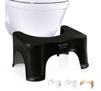 Hey Nature HOCA Tabouret Toilette Physiologique Noir, Marchepied WC