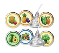 Hey One - Lot de 150 étiquettes autocollantes sensorielles motif ours en forme d'ours - Autocollants ronds pour 1er anniversaire - Pour garçons et filles - Pour bonbons au chocolat