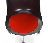 HEY-SIGN Galette d'assise antiglisse Flow Chiar rouge LxPxH 44x36x0.5cm