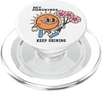 Hey Sunshine Keep Shining - Partagez de Bonnes Vibrations et de la Joie PopSockets PopGrip pour MagSafe