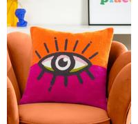 Heya Home All Eyes on You Housse de Coussin touffetée en Bouclette
