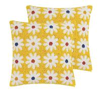 Heya Home Daisy Lot de 2 Coussins rembourrés en Polyester tricoté