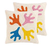 Heya Home Oceana Lot de 2 Coussins Garnis de Polyester