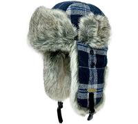 HEYANN Chapeau de Trappeur d'hiver à Carreaux en Fausse Fourrure pour Homme et Femme avec Cache-Oreilles Russe Ushanka Chapeaux de Trappeur soviétique Chapeau de Pilote Thermique Coupe-Vent