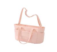 HEYANN Grand sac fourre-tout en nylon avec fermeture éclair pour femme, sac à main pour ordinateur portable, sac à main multi-poches, sac fourre-tout léger pour voyage, shopping, plage, gym, rose