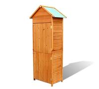 heybb Armoire de Rangement de Jardin Marron 42,5x64x190 cm,Armoire De Jardin Exterieur,Abri De Jardin,Meuble Exterieur Rangement