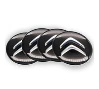 HEYCE 4 Pièces Capuchons de Moyeu de Voiture Capuchons de Centre de Roue Capuchons de Jante en Alliage Autocollants de Capuchon de Moyeu, pour Citroen 65MM