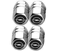 HEYCE 4pcs Bouchons de Valve de Voiture Bouchons de Valve en Alliage avec Logo Bouchon de Valve de Pneu de Voiture Bouchons pour Opel Vauxhall Astra k Insignia Vectra Crossland Corsa