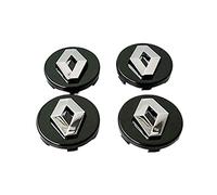HEYCE 4Pcs Cache Moyeu Capuchons De Centre Enjoliveurs De Roue Voiture Cache Moyeux Jante 57mm pour Koleos Duster Megane,Black