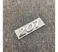 HEYCE Autocollant décoration l'emblème métal Badge Voiture carrosserie Logo Autocollant décalcomanie Voiture Style Lettre Accessoires pour Peugeot,207