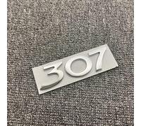 HEYCE Autocollant décoration l'emblème métal Badge Voiture carrosserie Logo Autocollant décalcomanie Voiture Style Lettre Accessoires pour Peugeot,307