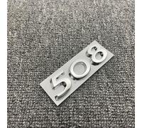 HEYCE Autocollant décoration l'emblème métal Badge Voiture carrosserie Logo Autocollant décalcomanie Voiture Style Lettre Accessoires pour Peugeot,508