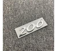 HEYCE Autocollant décoration l'emblème métal Badge Voiture carrosserie Logo Autocollant décalcomanie Voiture Style Lettre Accessoires pour Peugeot,206