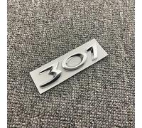 HEYCE Autocollant décoration l'emblème métal Badge Voiture carrosserie Logo Autocollant décalcomanie Voiture Style Lettre Accessoires pour Peugeot,301