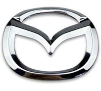 HEYCE Autocollant d'insigne de décalcomanie d'emblème de Voiture pour Mazda Volant/Coffre Avant/Coffre arrière décalque de Logo Couverture de Logo Automatique décalcomanie ABS,Silver