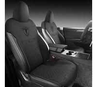 HEYCE Housse de siège de Voiture Protection de siège sur Mesure pour Tesla Model Y Model 3, 2 Avant et 1 arrière, Protection Confort du Coussin intérieur de l'automobile Auto Accessori,Model Y-E