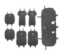 HEYCE Housses de Siège et D'Appuie Taille Universelle Ensembles de Housses de Siège Car Seat Cover Sets pour Tesla Model 3, Lavable en Machine,7PCS