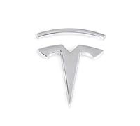 HEYCE la Pâte de Logo D'autocollant D'emblème Est Applicable pour Les Véhicules Tesla avec Une Forte Adhérence,White