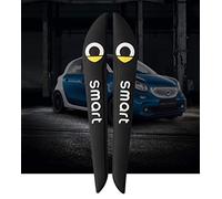 HEYCE Lot de 2 Autocollants de Protection Anti-Collision Porte de Voiture pour Smart 450 451 453 Fortwo Forfour décoration extérieure à Rayures, Noir