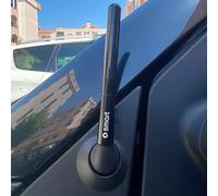 HEYCE Voiture Courte Radio FM/Am Signal antenne Radio antenne, pour Smart Fortwo Forfour 450 451 453, Accessoires de Style de Voiture décorer,Black