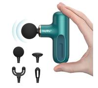 HEYCHY Super mini pistolet de massage, masseur musculaire à percussion, pistolet de massage compact pour sport, voyage, cadeau de bureau pour elle, maison, athlètes, éligible FSA et HSA