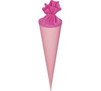 HEYDA 204870052 schu ltüten Lot de avec fermeture feutre (Hauteur 70 cm, diamètre 19 cm, carton, 380 g/m² - Rose)