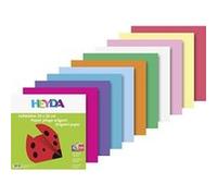 Heyda 204875520 pack de 100 feuilles de pliage pour origami 20 x 20 cm 60 g m² (10 coloris)