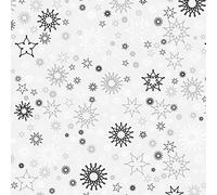 Heyda 204875533 Feuilles pliantes Motif pâquerettes Argenté/blanc 15 x 15 cm