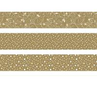 Heyda 204875535 Set de bandes à plier pour étoiles Fröbel 1 x 30 cm, 1,5 x 45 cm or