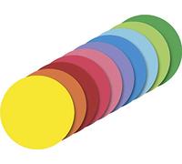 Heyda 204875610 Feuilles pliantes rondes unies Ø 10 cm 10 couleurs assorties
