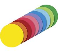 Heyda 204875615 Feuilles pliantes rondes unies Diamètre 10 couleurs assorties Diamètre 15 cm